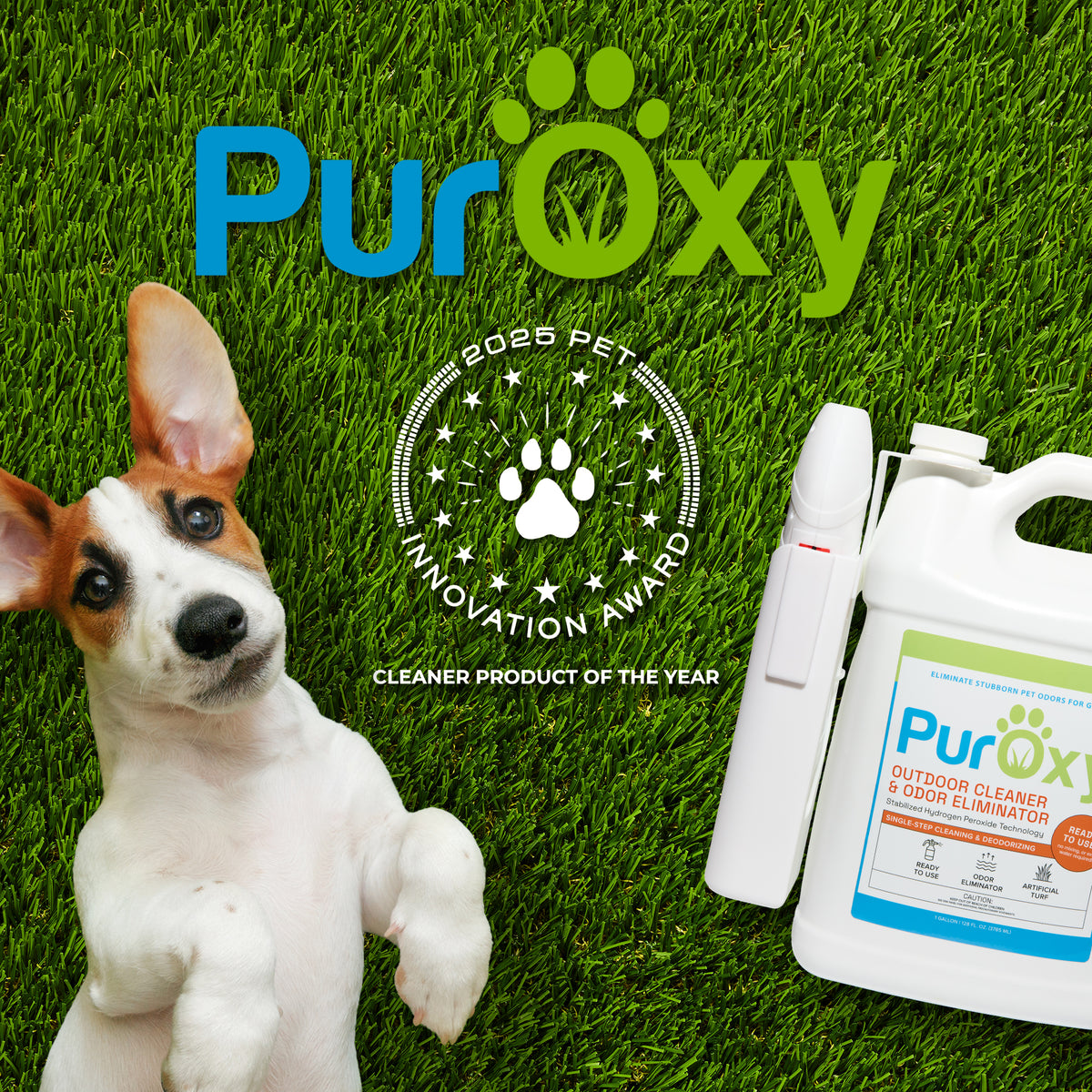 Video explaining outdoor pet odor elimination and cleaner.